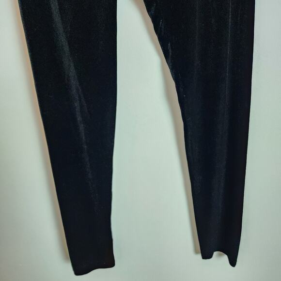 Commando Black Velvet Leggings Size XL Perfect Control  Minimalist Chic SLG05 - Picture 5 of 10